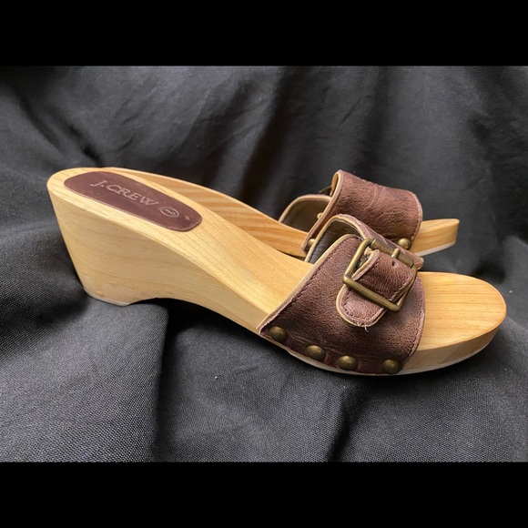 J.Crew-Wood Platform Sandals-Size:7 - Picture 5 of 5